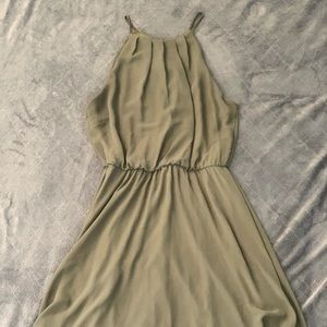 true olive green Lush dress